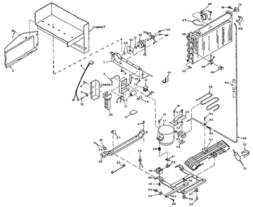 Unit Parts Diagram and Parts List for 106W14FIM  Kenmore Refrigerator