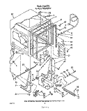 TUB , LITERATURE AND OPTIONAL Diagram and Parts List for DU5040XP0  Whirlpool Dishwasher