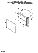 FREEZER DOOR PARTS, OPTIONAL PARTS (NOT INCLUDED) Diagram and Parts List for KBRS22KTSS00  KitchenAid Refrigerator