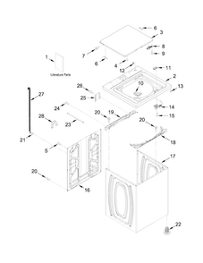 Part Location Diagram of W10636453 Whirlpool Lit - use &
