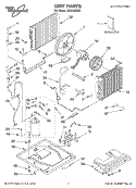 UNIT PARTS Diagram and Parts List for ACQ184XM0  Whirlpool Air Conditioner