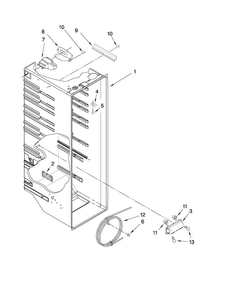 Refrigerator Liner Parts Diagram and Parts List for 10659912703  Kenmore Refrigerator