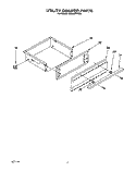 UTILITY DRAWER Diagram and Parts List for SE960PEYW0  Whirlpool Range