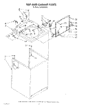 TOP AND CABINET , LITERATURE AND OPTIONAL Diagram and Parts List for LA9800XSW2  Whirlpool Washer