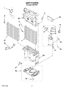 UNIT PARTS Diagram and Parts List for AD35USS1  Whirlpool Dehumidifier