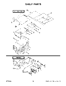 Shelf Parts Diagram and Parts List for KRFF300ESS02  KitchenAid Refrigerator