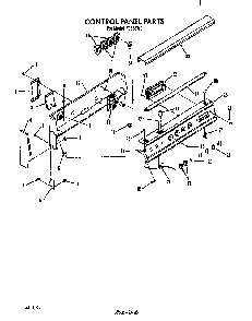 Control Panel Diagram and Parts List for F9858*0  Roper Range