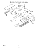 CONTROL PANEL AND LATCH Diagram and Parts List for RM778PXT5  Whirlpool Microwave Oven Combo
