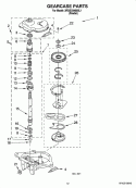 GEARCASE PARTS Diagram and Parts List for 3RGSC9400SL1  Whirlpool Washer