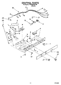 CONTROL Diagram and Parts List for 4YED2FHKKT00  Whirlpool Refrigerator