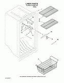 LINER PARTS Diagram and Parts List for EV205NXTN02  Whirlpool Freezer