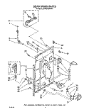REAR PANEL, CONTROL PANEL Diagram and Parts List for KAWE760WAL1  KitchenAid Washer