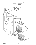 FREEZER LINER Diagram and Parts List for 3XARG484WP02  Whirlpool Refrigerator