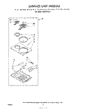 SURFACE UNIT Diagram and Parts List for RS676PXL0  Whirlpool Range