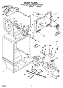 LINER PARTS Diagram and Parts List for CT21GKXPQ00  Crosley Refrigerator