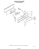 BACKGUARD Diagram and Parts List for SF330PERW0  Whirlpool Range