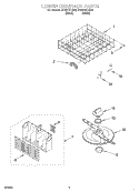LOWER DISHRACK Diagram and Parts List for DU931SCGQ0  Whirlpool Dishwasher