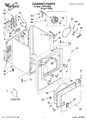 SECTION Diagram and Parts List for LEQ7000KQ0  Whirlpool Dryer