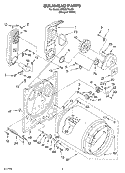 BULKHEAD Diagram and Parts List for CGDS774JQ0  Crosley Dryer