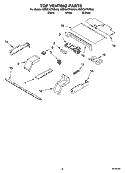 TOP VENTING PARTS, OPTIONAL PARTS Diagram and Parts List for KEBC247KBL04  KitchenAid Wall Oven