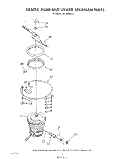 HEATER, PUMP AND LOWER SPRAY ARM Diagram and Parts List for DU7800XS0  Whirlpool Dishwasher
