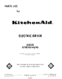 SECTION Diagram and Parts List for KEYE950VPL0  KitchenAid Dryer