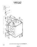 CABINET Diagram and Parts List for LA5530XKW0  Whirlpool Washer
