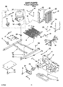 UNIT PARTS Diagram and Parts List for 5VGS3SHGKQ00  Whirlpool Refrigerator