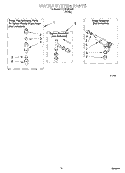 WATER SYSTEM Diagram and Parts List for CCW5264W1  Whirlpool Washer