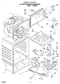 LINER Diagram and Parts List for ET20PKXDW03  Whirlpool Refrigerator