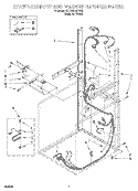 DRYER SUPPORT AND WASHER HARNESS Diagram and Parts List for BYCWD6274W2  Crosley Washer Dryer Combo