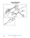 WIRING HARNESS Diagram and Parts List for RF3000XPW0  Whirlpool Range