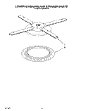 LOWER WASHARM AND STRAINER Diagram and Parts List for KUDH230Y0  KitchenAid Dishwasher