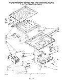 COMPARTMENT SEPARATOR AND CONTROL Diagram and Parts List for ET14JMXMWR6  Whirlpool Refrigerator