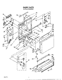DOOR Diagram and Parts List for DU7600XS0  Whirlpool Dishwasher
