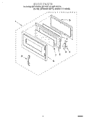 DOOR Diagram and Parts List for MH7130XEZ2  Whirlpool Microwave