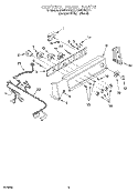 CONTROL PANEL Diagram and Parts List for KAWS750JT1  KitchenAid Washer