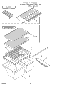 SHELF, LIT/OPTIONAL Diagram and Parts List for ET18JKXDN04  Whirlpool Refrigerator