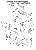 INTERIOR AND VENTILATION PARTS Diagram and Parts List for YKHMS155LWH1  KitchenAid Microwave