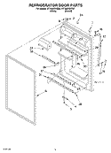 REFRIGERATOR DOOR Diagram and Parts List for RT18AKXKQ02  Roper Refrigerator