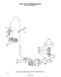 FILL AND OVERFILL Diagram and Parts List for 4KUDC220T3  KitchenAid Dishwasher