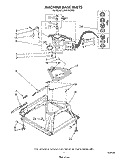 MACHINE BASE Diagram and Parts List for LA6040XTW0  Whirlpool Washer