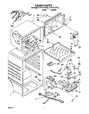 LINER Diagram and Parts List for ET21PKXGT02  Whirlpool Refrigerator