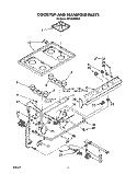 COOKTOP AND MANIFOLD, LIT/OPTIONAL Diagram and Parts List for SF302BERW6  Whirlpool Range