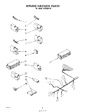 WIRING HARNESS Diagram and Parts List for SHU30140  Whirlpool Dishwasher