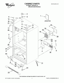 CABINET PARTS Diagram and Parts List for 7GI5FSAXVY4  Whirlpool Refrigerator