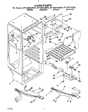 LINER, LIT\OPTIONAL Diagram and Parts List for ET14ZKYAN01  Whirlpool Refrigerator