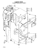 CABINET Diagram and Parts List for ET16JMXRWR4  Whirlpool Refrigerator