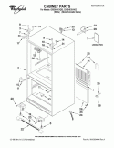 CABINET PARTS Diagram and Parts List for GX5SHDXVA02  Whirlpool Refrigerator