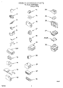 WIRING HARNESS Diagram and Parts List for 6LBR5132EQ0  Whirlpool Washer